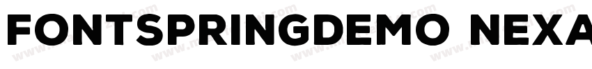 FONTSPRINGDEMO NexaRustScriptR3R字体转换